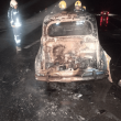 Incendio de un Auto de Colección en la Autopista